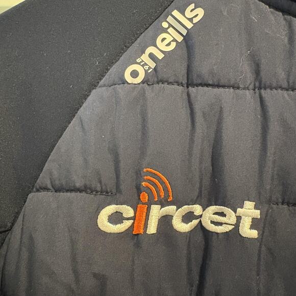 Donegal Puffer Jacket Youth Age 13 Navy Pink GAA Gaelic Football Full Zip Soccer - Picture 8 of 16